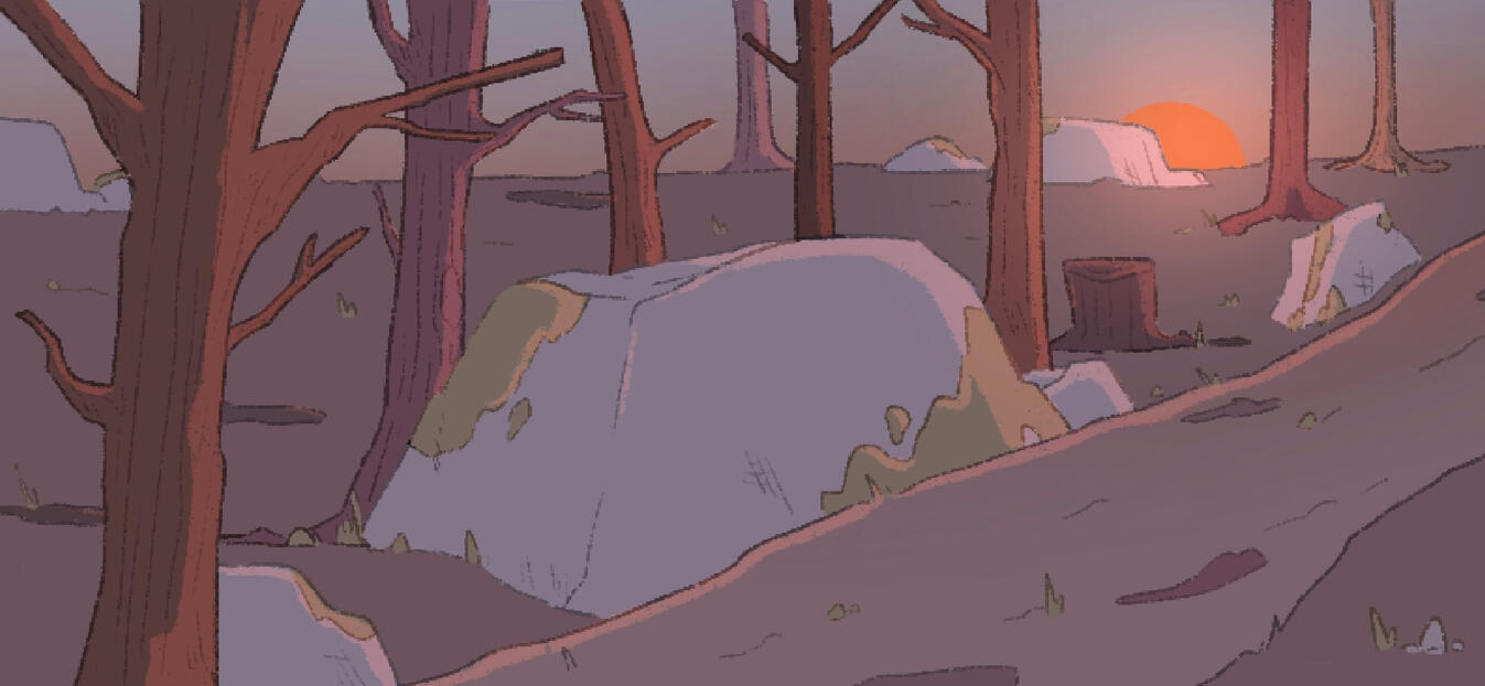 Background Design &amp; Illustration | Snippet: Wintapo E17 Little Red Cap | Software Used: Procreate