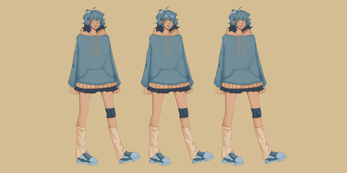 Arni Character Redesign | a redesign of my character persona "Arni" | Software: Procreate