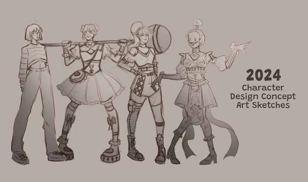 Character Design | Character Concept Art Sketches 2024